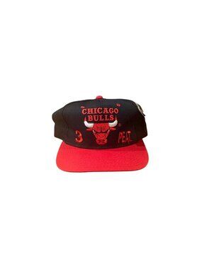 NWT Vintage 90s Chicago Bulls 3-Peat The G Cap NBA Basketball Snapback Hat READ